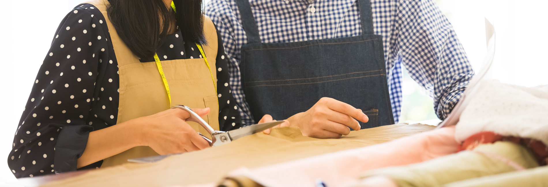 私たち二人が作った服を街で見かけた時のその喜びが忘れられなくて